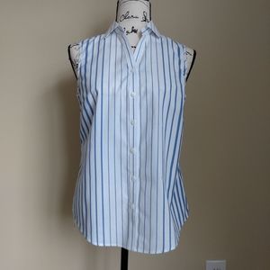 Talbots NWT striped sleeveless top size 2
